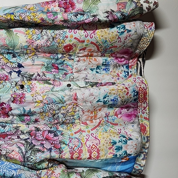 Johnny Was Nandru Reversible Jacket Multiprint Colorful Womens XL - Picture 4 of 16